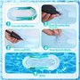 USHOP Matelas Gonflable Piscine,Matelas Pneumatique Flottant,Transat de Piscine Gonflable, avec Sac imperméable avec téléphone P