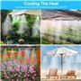 TEGOVE Brumisateur Terrasse Exterieur,Kit d’Irrigation système de brumisateur extérieur 18m avec 20 Buses de Brume avec Joint en