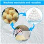USHOP Balles Filtrantes,700g Boules de Filtre de Piscine,Réutilisables Balle Filtrante Piscine,Peut Remplacer 25kg Sable Filtran