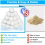 USHOP Balles Filtrantes,700g Boules de Filtre de Piscine,Réutilisables Balle Filtrante Piscine,Peut Remplacer 25kg Sable Filtran