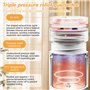 TAVADA Mini Bouilloire Portable Electrique de Voyage 500ml,Bouilloire Electrique Portable,Tasse de Chauffage Rapide,Inoxydable 3