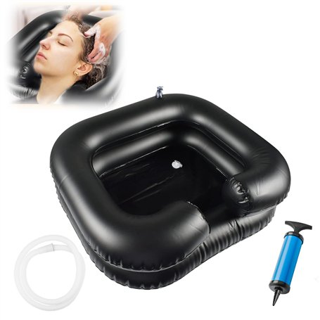 talifoca Lavabo à Cheveux Gonflable Lavabo Gonflable Portable pour chevet