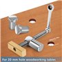 Lot de 2 crochets de banc pour le travail du bois - Pince de serrage rapide pour établi de table de 20 mm - Pince à fixation rap
