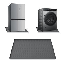 lisetar Tapis en silicone pour mini réfrigérateur - 60 x 60 cm - Protection de sol avec bords surélevés de 2