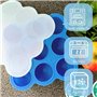 Lot de 2 Bac a Glacon Diversification 18 x 75ml Conservation Repas Bebe Congelateur Plateau pour Purée, Lait Materne - Congelate