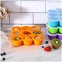 Lot de 2 Bac a Glacon Diversification 18 x 75ml Conservation Repas Bebe Congelateur Plateau pour Purée, Lait Materne - Congelate
