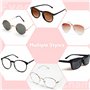 HOLEMZ Chaîne Lunettes Femme 2 Pièces Cordon Lunettes de Soleil Réglable Antidérapante Sangle Attache Ficelle Accroche pour Déco