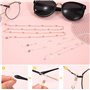HOLEMZ Chaîne Lunettes Femme 2 Pièces Cordon Lunettes de Soleil Réglable Antidérapante Sangle Attache Ficelle Accroche pour Déco