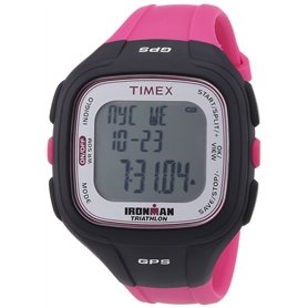 Timex - T5K753 - Ironman Easy Trainer GPS - Montre GPS Femme - Bracelet Résine - Alarme/Compte à rebours/Chronomètre