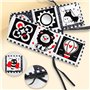 Yolistar Livre Tissu Bébé 0-3-6 Mois,Livre de Haute Contraste en Tissu Sensoriel Bébé Naissance,Livre Tissu Bébé Livre Noir et B