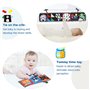 Yolistar Livre Tissu Bébé 0-3-6 Mois,Livre de Haute Contraste en Tissu Sensoriel Bébé Naissance,Livre Tissu Bébé Livre Noir et B
