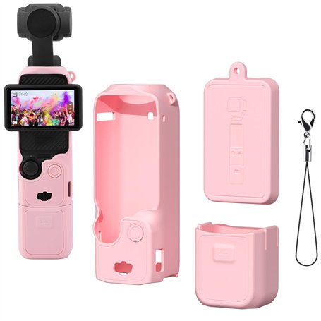 Buziba Coque de protection en silicone pour DJI Osmo Pocket 3 - Housse de protection en silicone pour cardan et caméra d'action