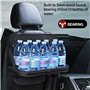 Gsrhzd Organisateur Voiture, Protege Siege Voiture Enfant, Rangement Voiture Enfant, avec Plateau Pliable, Multi-Poches Rangemen
