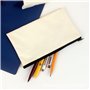 Misazy Pochette Tissu Zippée, 10 Pièces Pochette en Toile Vierge Toile Trousse Pochette Tissu Pochon Tissu Sachet Tissu pour Pei
