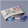 Misazy Pochette Tissu Zippée, 10 Pièces Pochette en Toile Vierge Toile Trousse Pochette Tissu Pochon Tissu Sachet Tissu pour Pei
