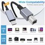 2 m connecte les appareils USB-C aux périphériques USB B 2.0