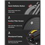 Sonlipo Lot de 2 lève-carrelage à ventouse - 20,32 cm - Avec sac de transport - Pour carrelage, verre et stratifié - Capacité de
