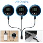 WARDBES Electrostimulateur Musculaire Femme Homme Entraînement Abdominal pour Abdomen/Bras/Jambes,8 Modes 18 Niveaux, Ceinture A