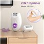 Rescien Épilateur électrique pour femme avec embout de rasage et tondeuse 2 en 1, rasoir électrique et épilateur pour visage, ja