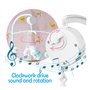 Locisne Support lit bébé Lit berceau Bras mobile, avec boîte à musique mécanique et support allongé support écrou vis à vis cloc