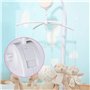 Locisne Support lit bébé Lit berceau Bras mobile, avec boîte à musique mécanique et support allongé support écrou vis à vis cloc
