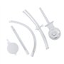 Locisne Support lit bébé Lit berceau Bras mobile, avec boîte à musique mécanique et support allongé support écrou vis à vis cloc