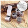 Tkxjry Lot de 20 poids de pêche en plomb souple - Bandes de feuilles de plomb - Rouleaux souples en tôle de plomb - 0,8 mm - Pou