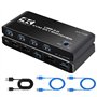 IVIVTOR Commutateur KVM USB 3.0: 4K@60Hz KVM Switch Brancher 2 PC Sur 1 Ecran - 4 USB Ports Pour Clavier Souris Clé Disque Dur E