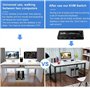 IVIVTOR Commutateur KVM USB 3.0: 4K@60Hz KVM Switch Brancher 2 PC Sur 1 Ecran - 4 USB Ports Pour Clavier Souris Clé Disque Dur E