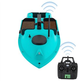 banborba Bateau télécommandé 600 m Bateau à appât RC Bateau appât de pêche 2 kg Charge double moteur Sondeur de pêche Bateau de