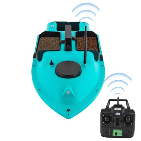 banborba Bateau télécommandé 600 m Bateau à appât RC Bateau appât de pêche 2 kg Charge double moteur Sondeur de pêche Bateau de
