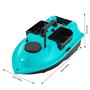banborba Bateau télécommandé 600 m Bateau à appât RC Bateau appât de pêche 2 kg Charge double moteur Sondeur de pêche Bateau de 