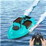 banborba Bateau télécommandé 600 m Bateau à appât RC Bateau appât de pêche 2 kg Charge double moteur Sondeur de pêche Bateau de 