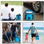 VINSPIRE Seau pliable de 12 L – Réservoir d'eau portable pliable pour le camping, la pêche, l'extérieur, la plomberie – Sac seau