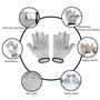 Gvolatee 2 paires gant anti coupure pour enfants Sécurité Niveau 5 Protection, Confort Gants de travail extensibles pour cuisine