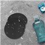 Gvolatee 12 Pièces Dessous de Verre Silicone avec Support, sous-Verre de Table Noir avec Rainures, sous-Bock Rond Design de Plat