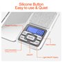 Gvolatee Balances de Cuisine Precision, 0.01g-500g, Mini Balances Alimentaire Multifonctionnelles avec Affichage Led et Fonction