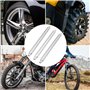 Traxenta 3 Pièces demonte pneu moto, 30cm démonte pneu voiture, demonte pneu trottinette, démonte-pneu en métal, demonte rneu vo