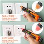 Gvolatee Stylo Testeur de Tension, Testeur Électrique avec Lumière, Detecteur de Tension avec Buzzer Sonore et Lumineux, Détecte