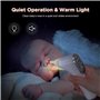 Mouche bébé, Mouche bébé électrique, Aspiration puissante avec Lampe à LED, Rechargeable avec 4 buses de ventouse en silicone ré
