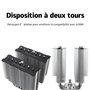 TR PS120SE ARGB refroidisseur d’air CPU 7caloducs Refroidisseur de processeur,double ventilateur PWM TL-C12B-S V2,technologie AG