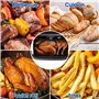 Tuocal Moule Air Fryer pour Ninja AF500EU, 3Pcs Accessoire Silicone Réutilisable Air Fryer Airfryer Pot Carrée pour 10,4 L Ninja