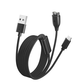 Bicmice Câble de charge multiple pour montre connectée Garmin Instinct Vivoactive Forerunner Venu Vivosmart Fenix GPS Smartwatch