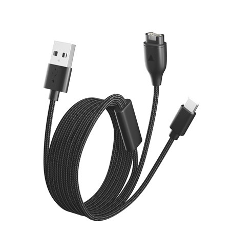 Bicmice Câble de charge multiple pour montre connectée Garmin Instinct Vivoactive Forerunner Venu Vivosmart Fenix GPS Smartwatch