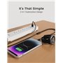 Bicmice Câble de charge multiple pour montre connectée Garmin Instinct Vivoactive Forerunner Venu Vivosmart Fenix GPS Smartwatch