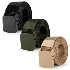 3 Pièces Ceinture en Nylon Homme Ceinture Homme Tissu Ceinture Tissu Réglable Sangle de Ceinture Tissus Homme Ceintures Homme Un