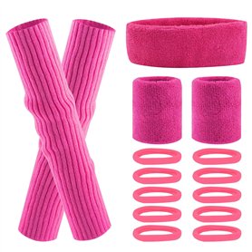 Bandeau Fluo Vetement Fluo Guetre Fluo Déguisement Sport Bandeau Fluo Annee 80 Accessoire de Mode Pour Le Yoga La Course à Pied