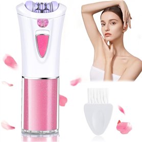 Épilateur facial sans fil pour poils du visage avec lumière LED