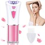 Épilateur facial sans fil pour poils du visage avec lumière LED