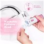 Épilateur facial sans fil pour poils du visage avec lumière LED, mini épilateur électrique pour épilation faciale pour le visage